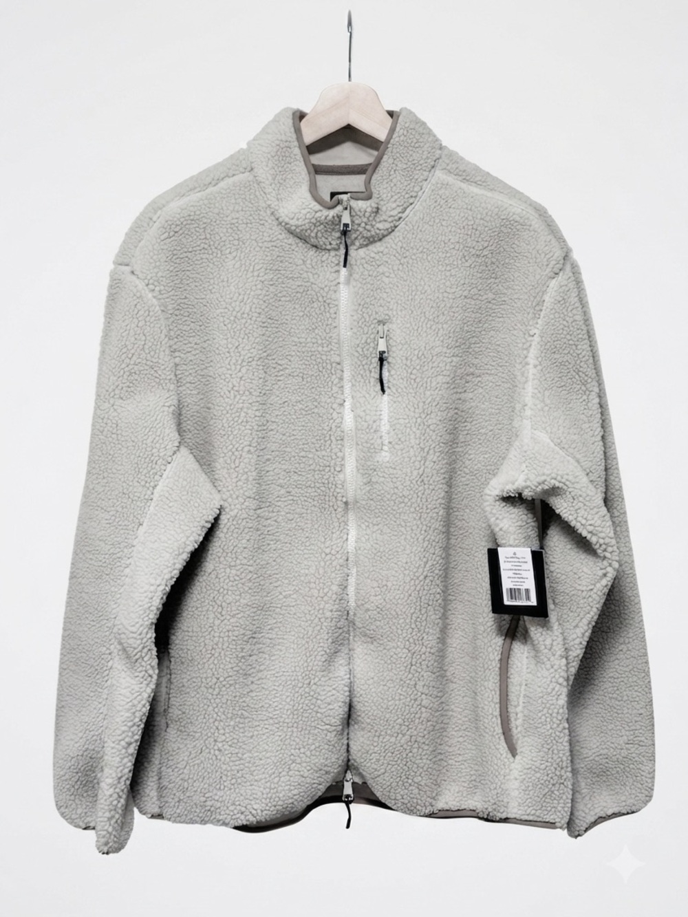 NWT Beyond Yoga Boucle Fleece Zip Jacket Men XXL Sand